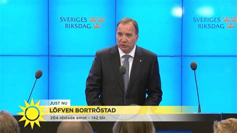 Det blir alltså inget extraval, utan nya talmansrundor väntar. Stefan Löfven avgår: "Jag står till talmannens förfogande ...