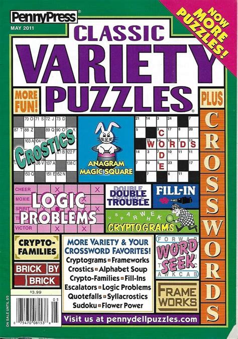 Would you like logic art puzzles included in every issue of. Penny Press Magazine Classic Variety Puzzles Escalators ...