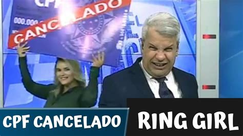 A placa de cpf cancelado segurada pelo presidente e pelo apresentador é uma comemoração. CPF CANCELADO com Ring Girl! - YouTube