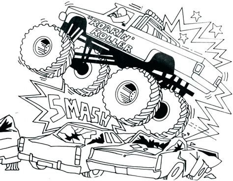 Bigfoot monster truck coloring pages flames page grig3. Monster Truck Grave Digger Coloring Pages at GetColorings ...