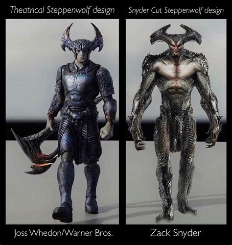 Steppenwolf takes on the amazons in latest 'justice league: Zack Snyder muestra el diseño original más agresivo y ...