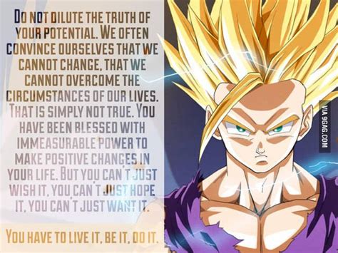 searching for tail in bulma's butt. Gohan's motivational quote. | Dbz, Dragon ball z, Dbz quotes