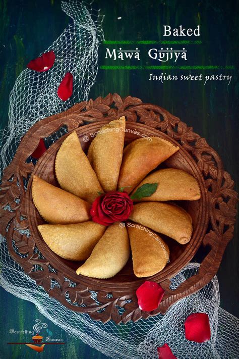 Besan milk cake recipe | besan milk burfi. Baked Mawa Gujiya | Chandrakala | Karanji | Baked Sweet ...