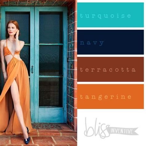 Find a great color palette from color hunt's curated collections. Beautiful combination. Turquoise, navy, terracotta, and ...