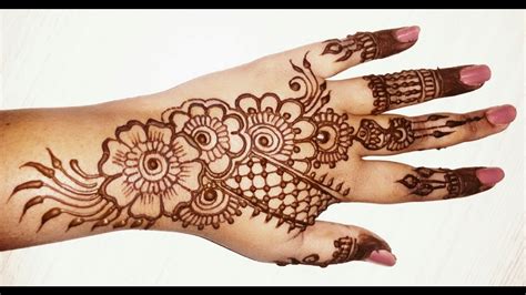 Mehandi ka design मेहंदी डिजाइन back hand mehndi design mahdi ka. Mahndi Ka Disain - Arabic Mehndi Design For Hands Simple ...