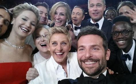 Ellen's photo is now the most retweeted tweet of all time, with a lot of great reenactors! Oscars 2014: the best celebrity selfies on Instagram ...