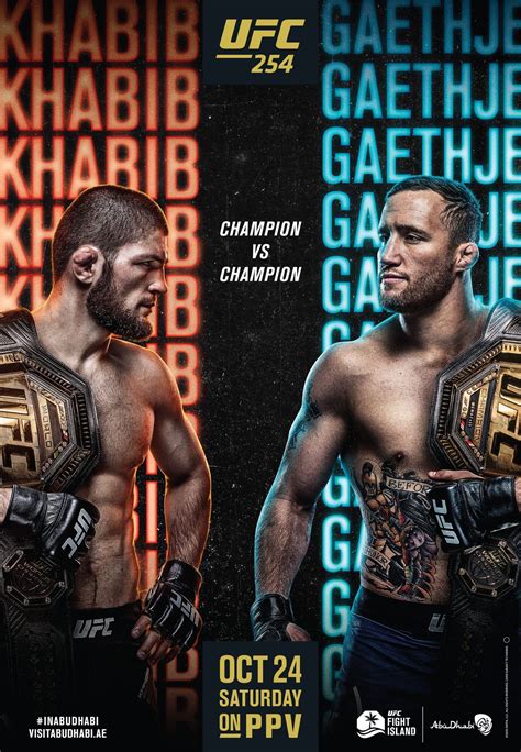 UFC 254 Poster Released : MMA