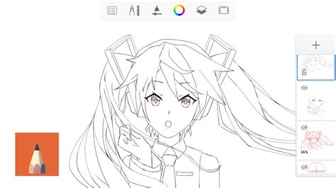 I mostly want to get, how i got the 3d effect. Sketch Hatsune Miku Autodesk sketchbook - YouTube