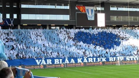 Uefa champions league qualifying third round. Malmö FF - Rangers FC Hymn och TIFO - YouTube