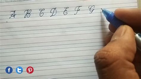 How to write stylish capital letters. How to write beautiful cursive capital alphabets | Very ...