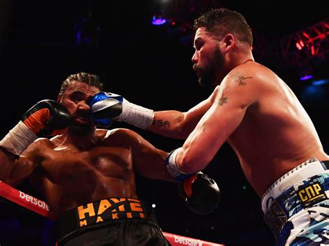 David was born in the year 1980 and his age now is 38 years old. Tony Bellew reveals what he was saying to David Haye ...