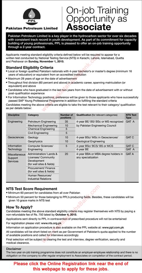 We are committed to helping you develop your career in the best environment possible. Pakistan Petroleum Limited Jobs September 2015 NTS Online ...