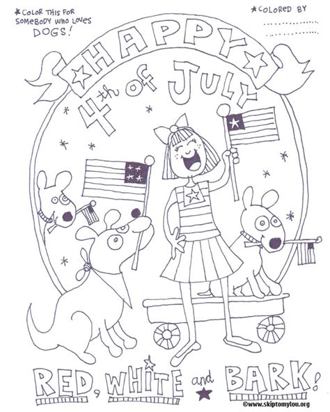 Adult coloring pages are a fun way for kids of all ages to develop creativity, focus, motor skills and color recognition. FREE Printable Fourth of July Coloring Pages | Skip To My Lou