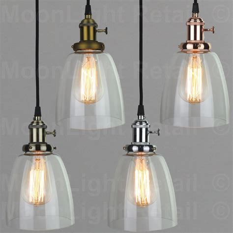 The metal frame circulating the lamp improve not only the appearance, but. Vintage Industrial Ceiling Lamp Cafe Glass Pendant Light ...