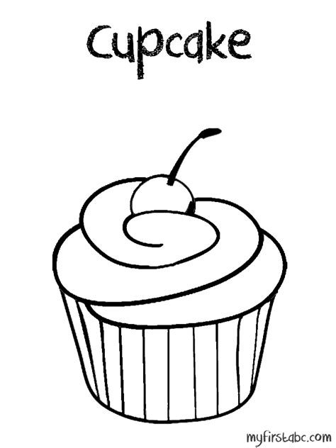 Bake cupcakes according to desired directions. Cupcake coloring pages | The Sun Flower Pages