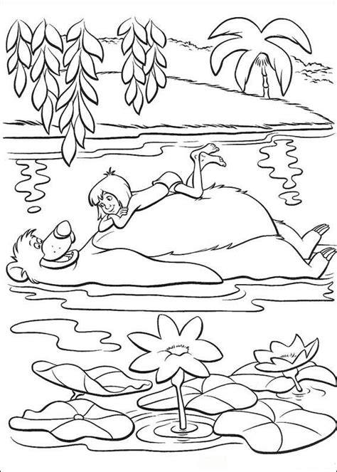 Discover all our printable coloring pages for adults, to print or download for free ! Kids-n-fun.com | 62 coloring pages of Jungle Book