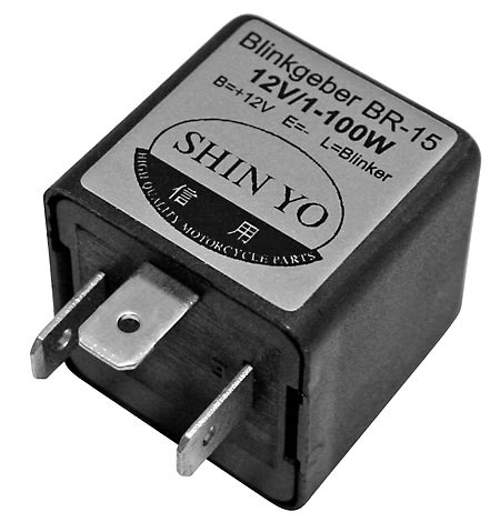 Ein schaltplan (auch schaltbild oder schaltskizze) ist eine in der elektronik gebräuchliche grafische darstellung einer elektrischen schaltung. Blinkrelais SY-02, 3polig, 12 VDC, 1-100 Watt - SHIN YO