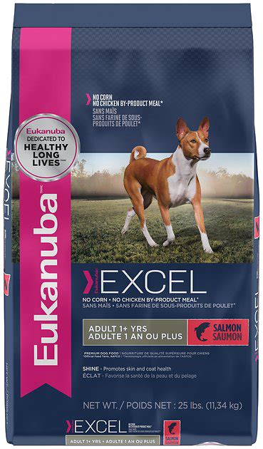 It requires no refrigeration and zero prep, so nothing is standing between your. Eukanuba Excel Adult Salmon Formula Dry Dog Food vs ...