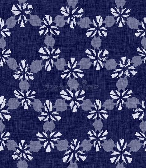 Blus motif tenun gerimis : Seamless indigo dyed bandana texture. Blue dark woven ...