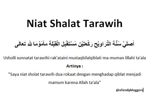 Sholat tarawih adalah sholat sunnah yang dilakukan hanya pada saat malam hari di bulan ramadhan. Niat Bacaan Shalat Tarawih Dan Witir Lengkap - ISLAM INDAH