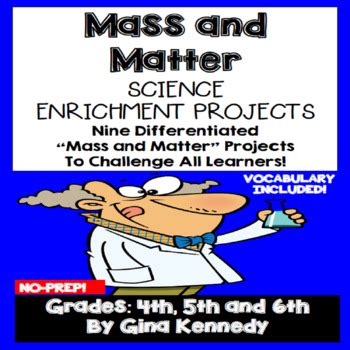 The unit of mass is a kilogram while matter can be measured using different forms of units of measurement such as weight, mass, or volume. Mass & Matter Projects, Vocabulary Handout by Gina Kennedy ...