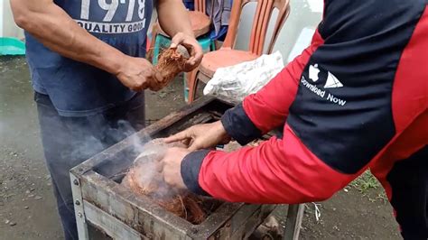 Nasi bakar memang enak bila disandingkan dengan apa saja. Asik Mukbang!!! Bakar Ikan Tuna Bitung - Susahnya belah ...