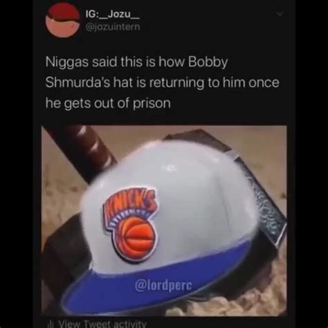 0 ответов 1 ретвит 3 отметки «нравится». Jozu_ Niggas said this is how Bobby Shmurda's hat is ...