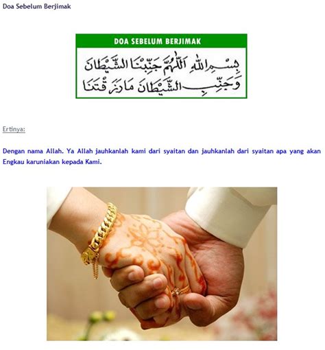 We did not find results for: Hamba Allah: DOA SEBELUM BERSETUBUH DAN ADAB-ADAB SEBELUM ...