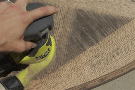 I decided to fully sand down the top to raw wood, and simply scuff up the legs so that they would take some stain. eHow | How to Videos, Articles & More - Discover the ...