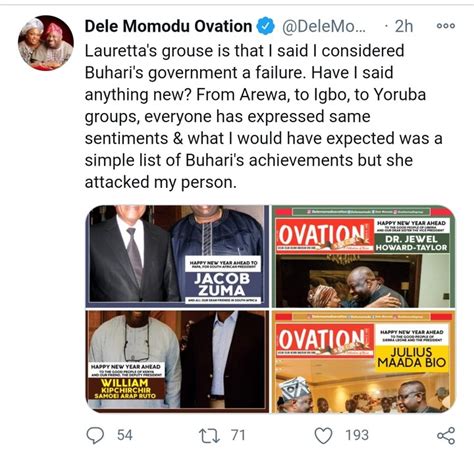 Jul 08, 2021 · lauretta onochie collect nomination for inec national commissioner from president buhari 13th october 2020 lauretta onochie: Dele Momodu Clashes With Lauretta Onochie Over President ...