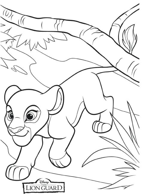 Kion is the son and youngest child of simba and nala, the younger brother of kiara, and the protagonist of the lion guard. Lion Guard Coloring Pages | Cartoon coloring pages ...