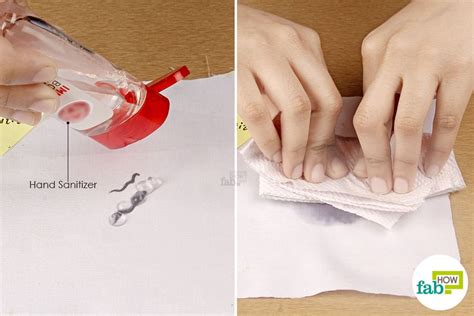 Write hand sanitizer on the piece of masking tape or label and stick it on the bottle. How to Remove Permanent Marker from Clothes: 4 Methods ...