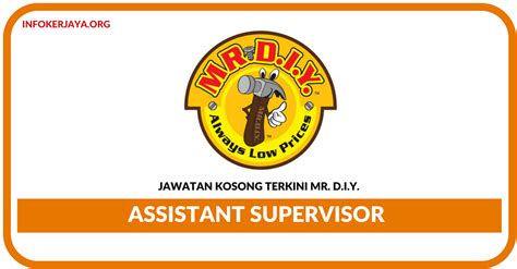 Cara mohon jawatan kosong di jabatan kastam diraja malaysia. Jawatan Kosong Terkini Assistant Supervisor Di Mr. D.I.Y ...