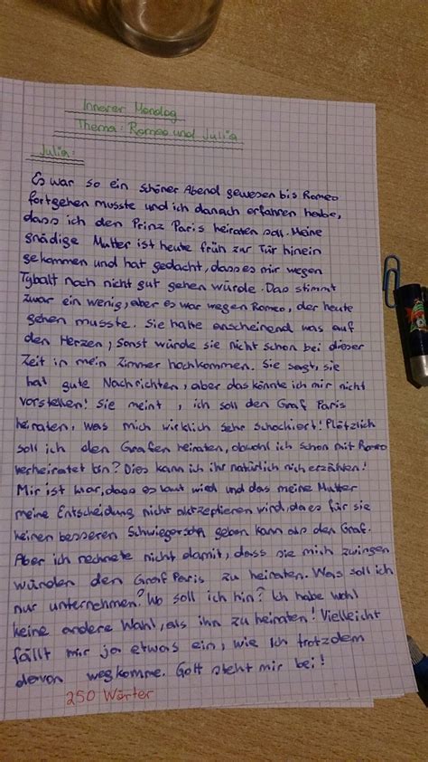 Doch dies ist ja in der vergangenheit und mein problem ist wie ich das in den inneren monolog einbringen kann sodass es in der gegenwart ist innerer Monolog | GoStudent