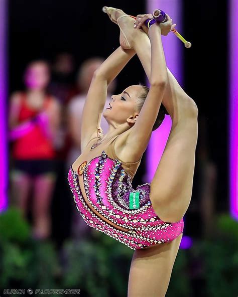 Dina averina (rus) competing with clubs at the 2018 rhythmic gymnastics world championships in sofia, bulgaria. Dina Averina (Russia), World Cup Berlin Masters 2016 ...