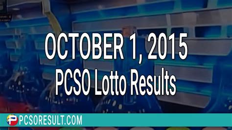 For ultra lotto 6/58, grand lotto 6/55, super lotto 6/49, mega lotto 6/45, lotto 6/42, 6digit, 4digit, swertres, and ez2 lotto, provided by the philippine charity sweepstakes office (pcso). PCSO Lotto Results October 1, 2015 (6/49, 6/42, 6D ...