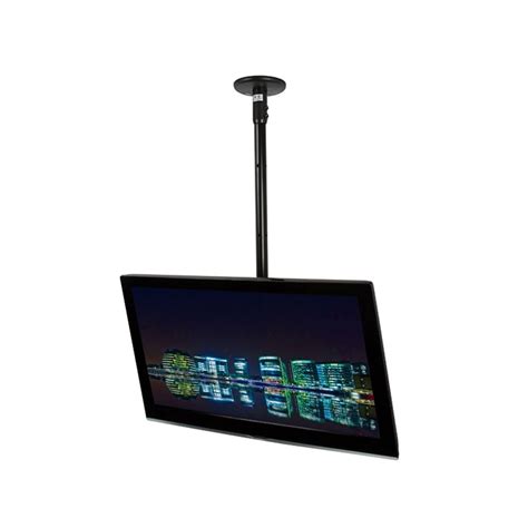 The television can be lifted and folded into a ceiling cabinet or into the roof space. B-Tech Flat Screen TV Ceiling Mount 0.75m Pole Black ...