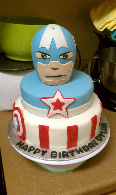 Birthday cake ideas for boys! Captain America Cake | Book cakes, Captain america cake ...