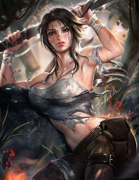 Tanpa batas waktu cover arshela ft lara silvy. Wallpaper : anime, realistic, comics, Lara Croft, Tomb ...