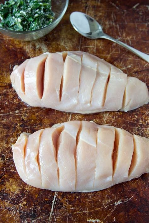 It will look like you fussed in the kitchen for hours but you'll only need about 10 minutes prep time. Spinach + Goat Cheese Hasselback Chicken - Simple Healthy ...