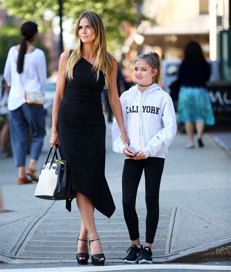 Klum found love again in the british singer seal (henry olusegun adeola samuel). Heidi Klum With Her Daughter - Shopping in Tribeca in NY ...