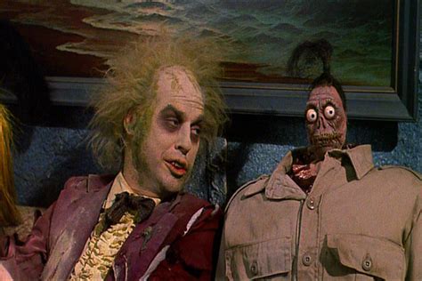 The movie takes place in new england; beetlejuice shrunken head