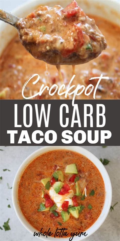 Add 3/4 cup water and a package of taco seasoning. Low Carb Taco Soup Recipe (Crock pot + Instant Pot ...