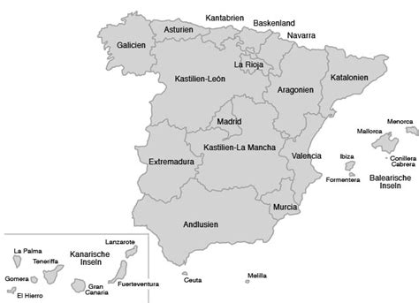 Detaillierte karten von spanien in höher auflosung. Autonome Regionen Spaniens - Spanien Urlaub - derStandard ...
