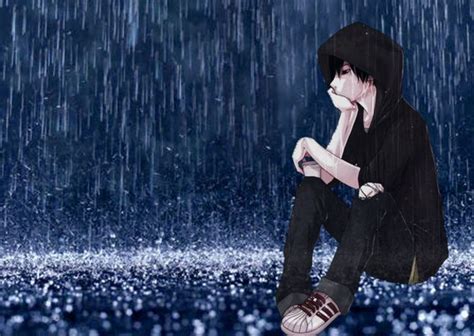But tragic and sad anime are an intricate part of anime, giving deeper insights into their culture she dreams of living as a boy in a busy city which is the complete opposite of her life here in the village. Anime - boy sitting in the rain HD wallpaper