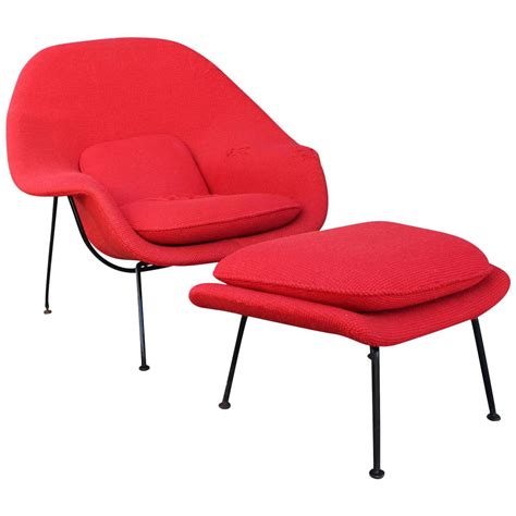 Saarinen womb chair (eero saarinen sitting in his womb chair). Eero Saarinen Womb Chair and Ottoman for Knoll at 1stdibs