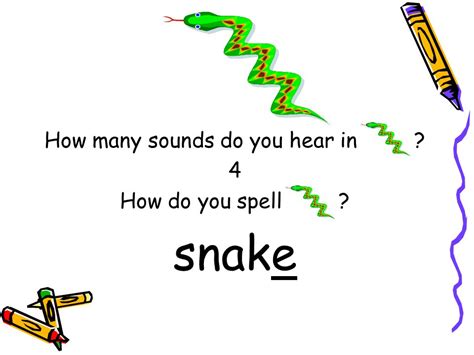 How many syllables did you get for each word? How many syllables in snake > IAMMRFOSTER.COM