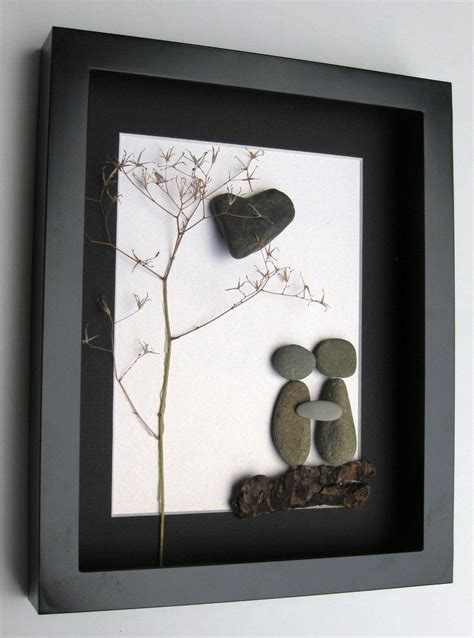 Personalized Engagement Gift and Unique Couples Art - Pebble Art | Pebble art, Rock crafts ...