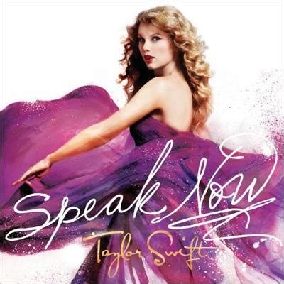 Taylor swift explains the story behind speak now on her official website: Speak Now : Taylor Swift | HMV&BOOKS online - 2749395