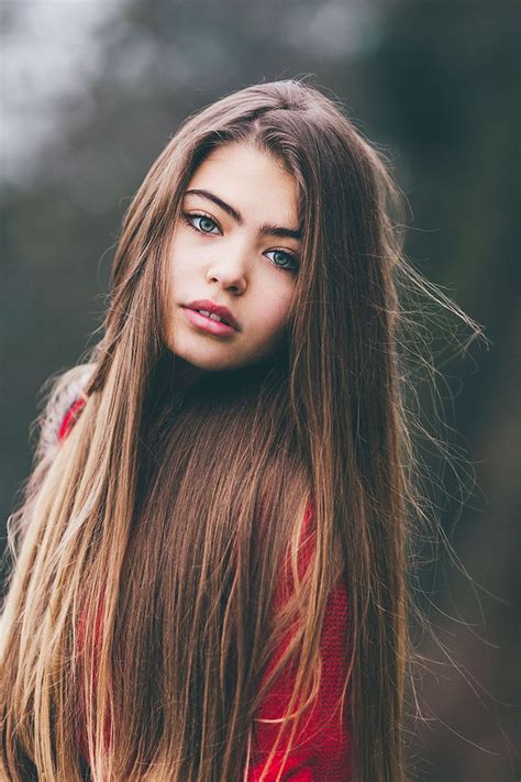 Brown hair is the second most common human hair color, after black hair. Jovana Rikalo | Beautiful eyes, Long hair girl, Beauty